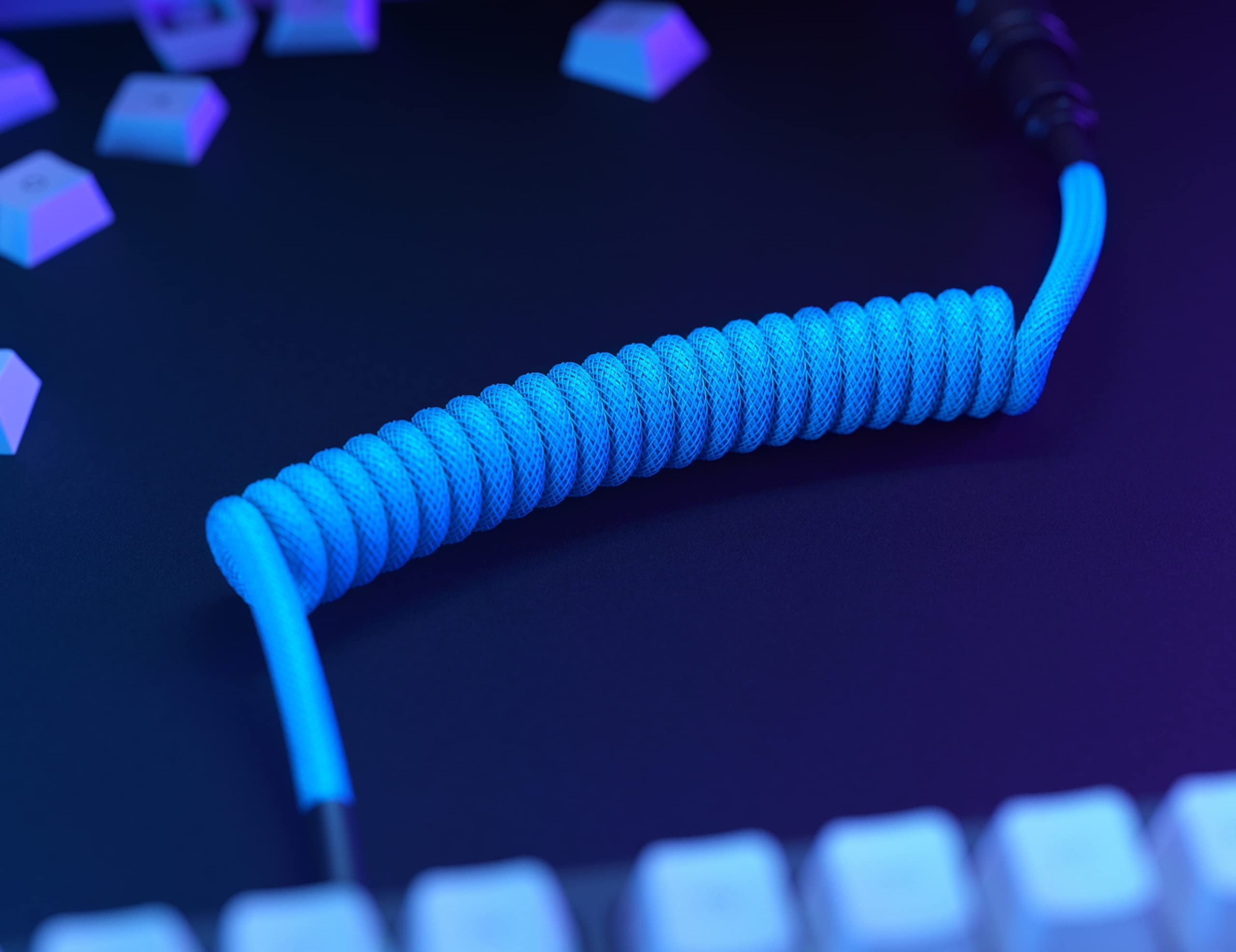 Glorious PC Gaming Race Coiled Keyboard Cables – USB-C Artisan Braided for Mechanical Gaming Keyboards (Glorious Gold), GATA-1698 - Image 7