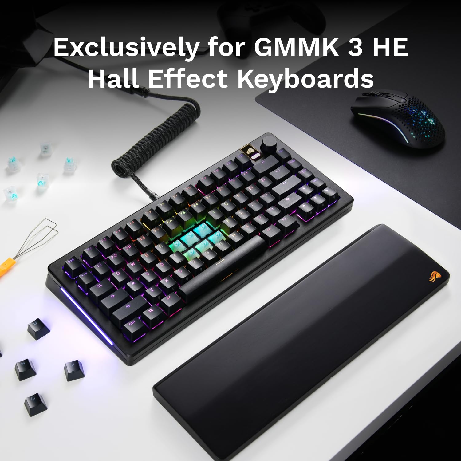 Glorious Lynx Silent Linear Hall-Effect Magnetic Switches (36-Pack), Pre-Lubed, HE Hot-Swap Compatible, Mechanical Keyboard Switch Set - Image 5