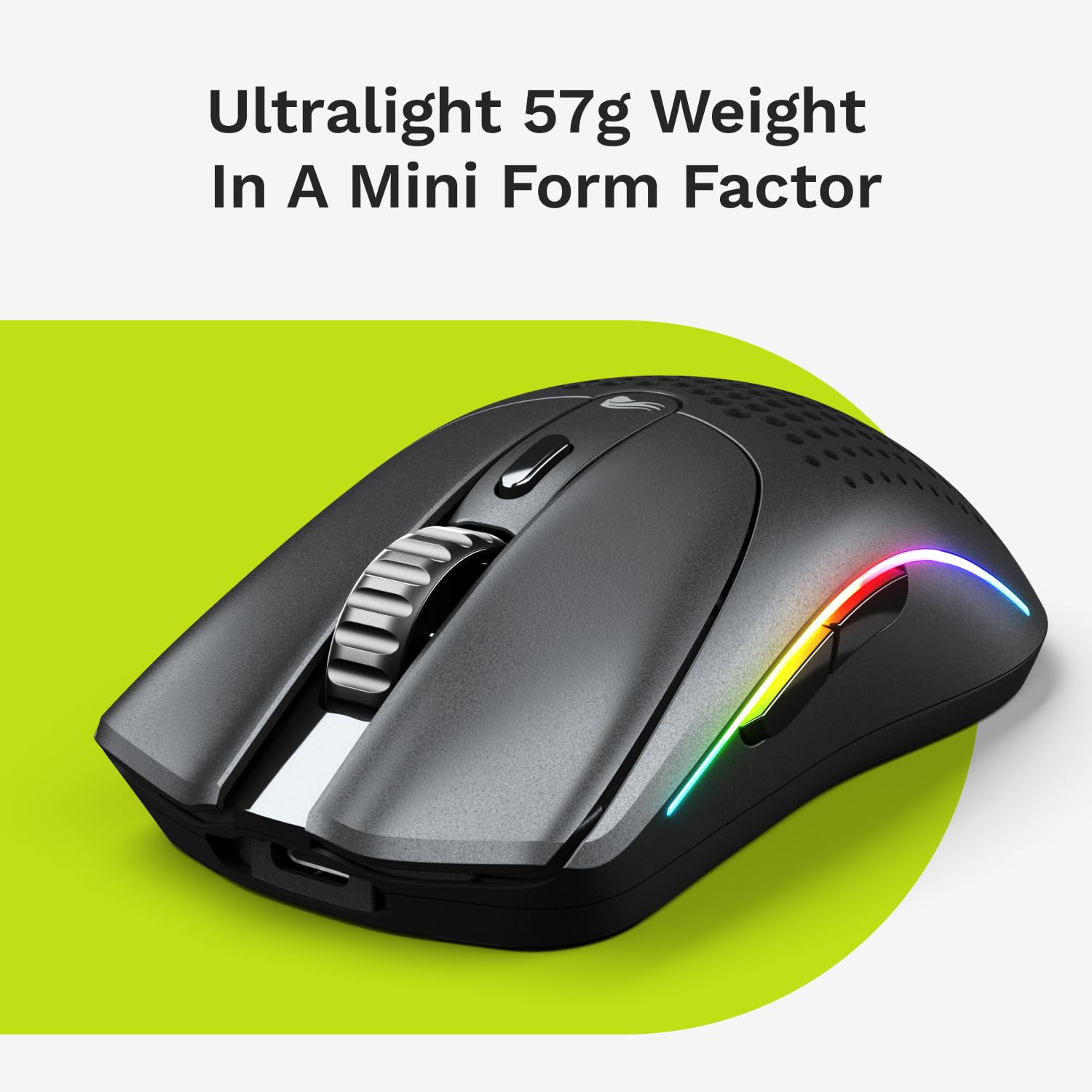 GLORIOUS Model O 2 Mini Wireless Gaming Mouse: Superlight 57g, up to 210hr Battery, Dual Wireless 2.4GHz and Bluetooth 5.2, 26K Optical Sensor, 80M Clicks, 6 Programmable Buttons, FPS Mouse, Black - Image 3